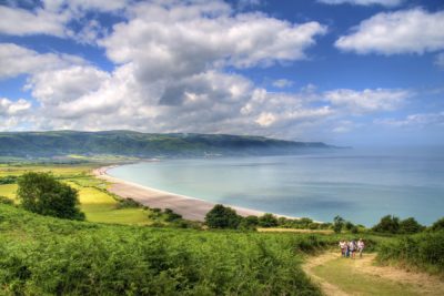South West Coast Path on Bossington Hill